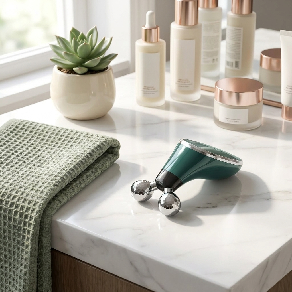 NayaPure Microcurrent Device on vanity