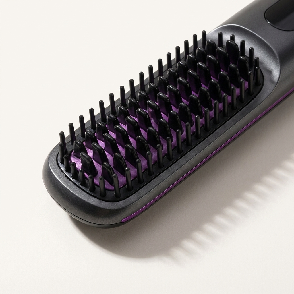 NayaPure Ionic Straightening Brush plate detail