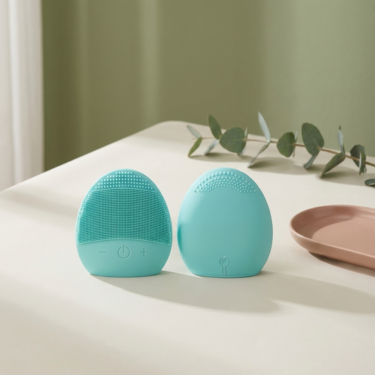NayaPure Gentle Facial Cleansing Brush - branded hero